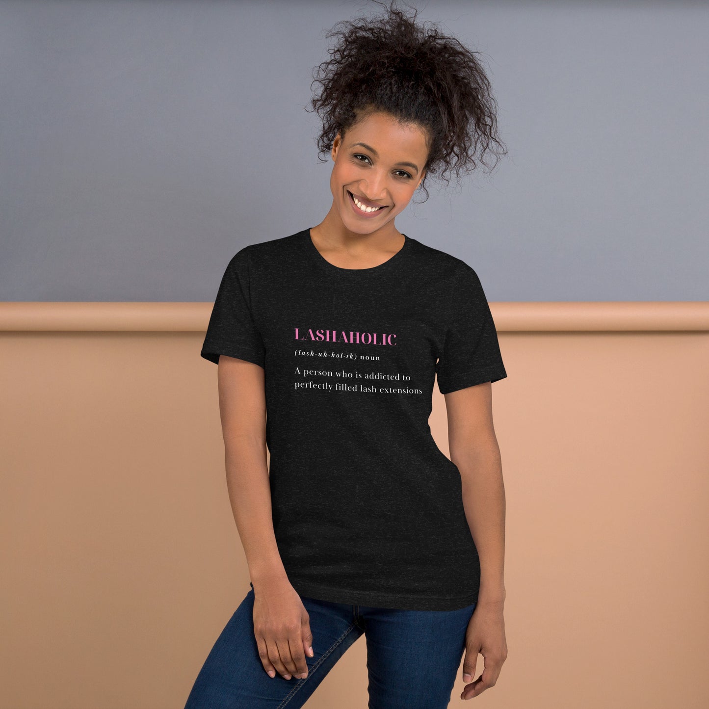 Lashaholic Obsessed Tee in Black