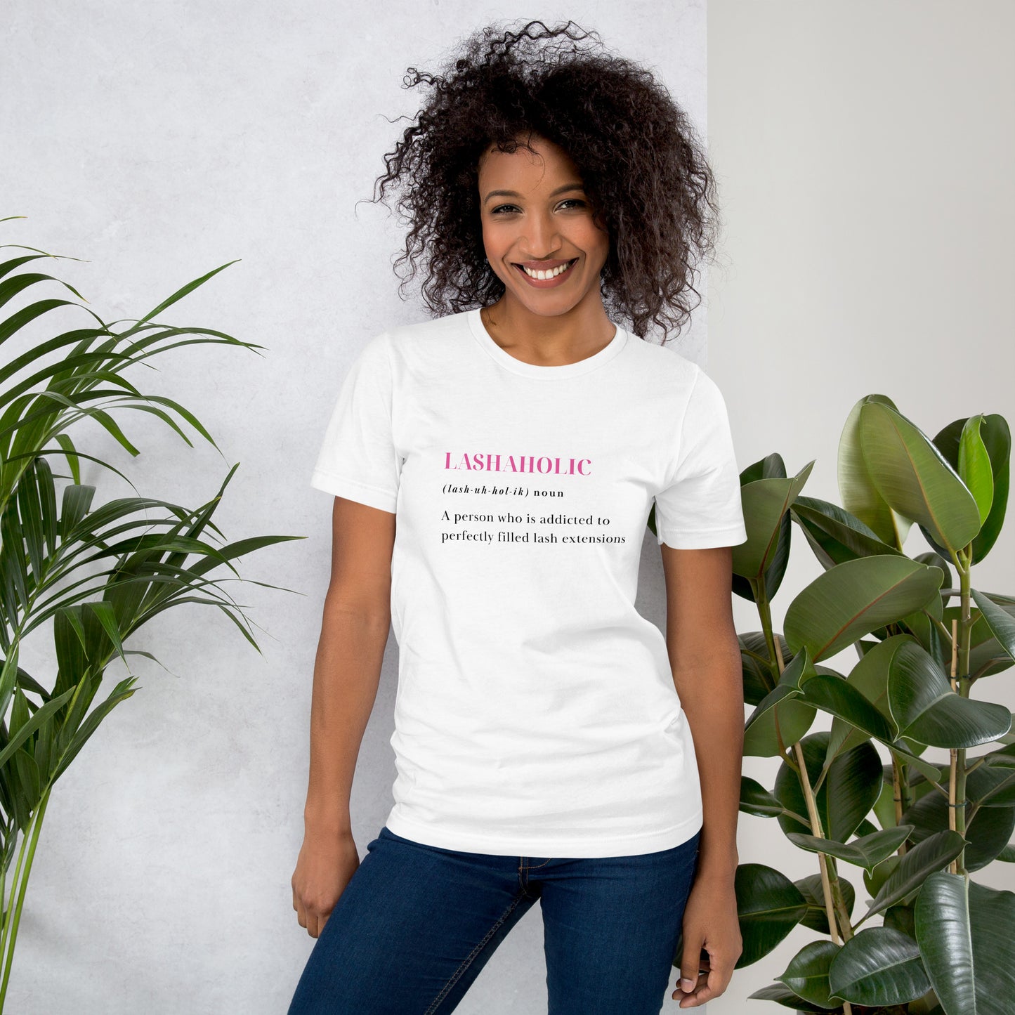 Lashaholic Obsessed Tee in White