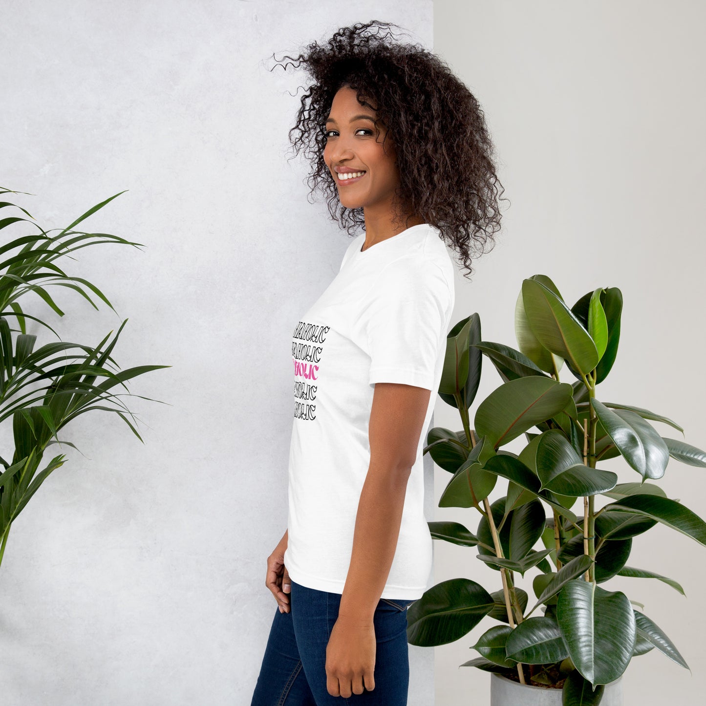 Lashaholic Statement Tee in White