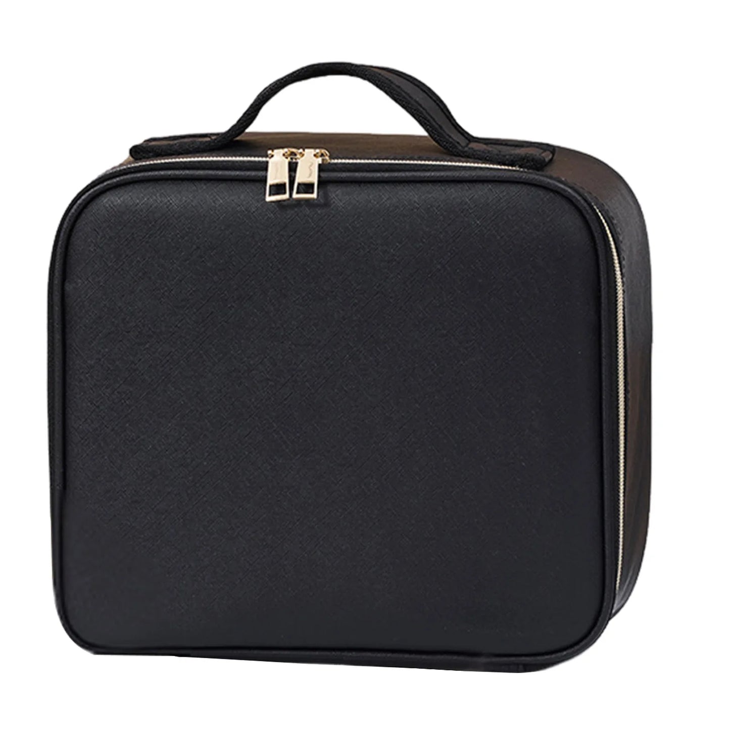 Makeup Bag with LED Lighted Mirror Travel Cosmetic Organizer Adjustable LED Vanity Mirror Women Waterproof Cosmetic Case