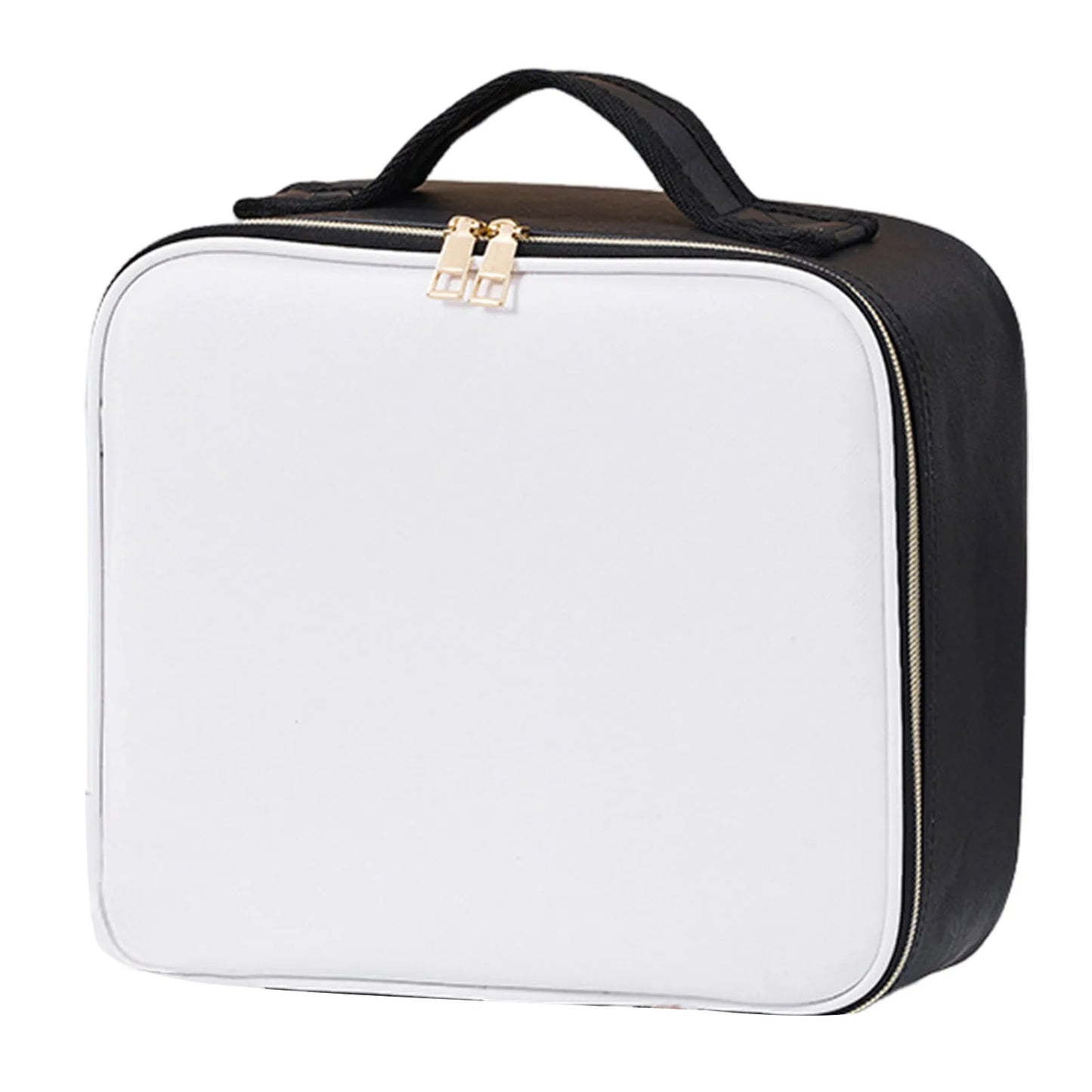 Makeup Bag with LED Lighted Mirror Travel Cosmetic Organizer Adjustable LED Vanity Mirror Women Waterproof Cosmetic Case