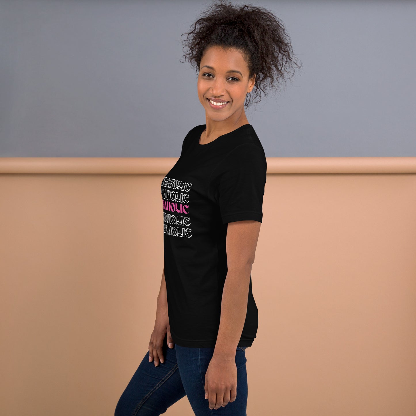 Lashaholic Statement Tee in Black