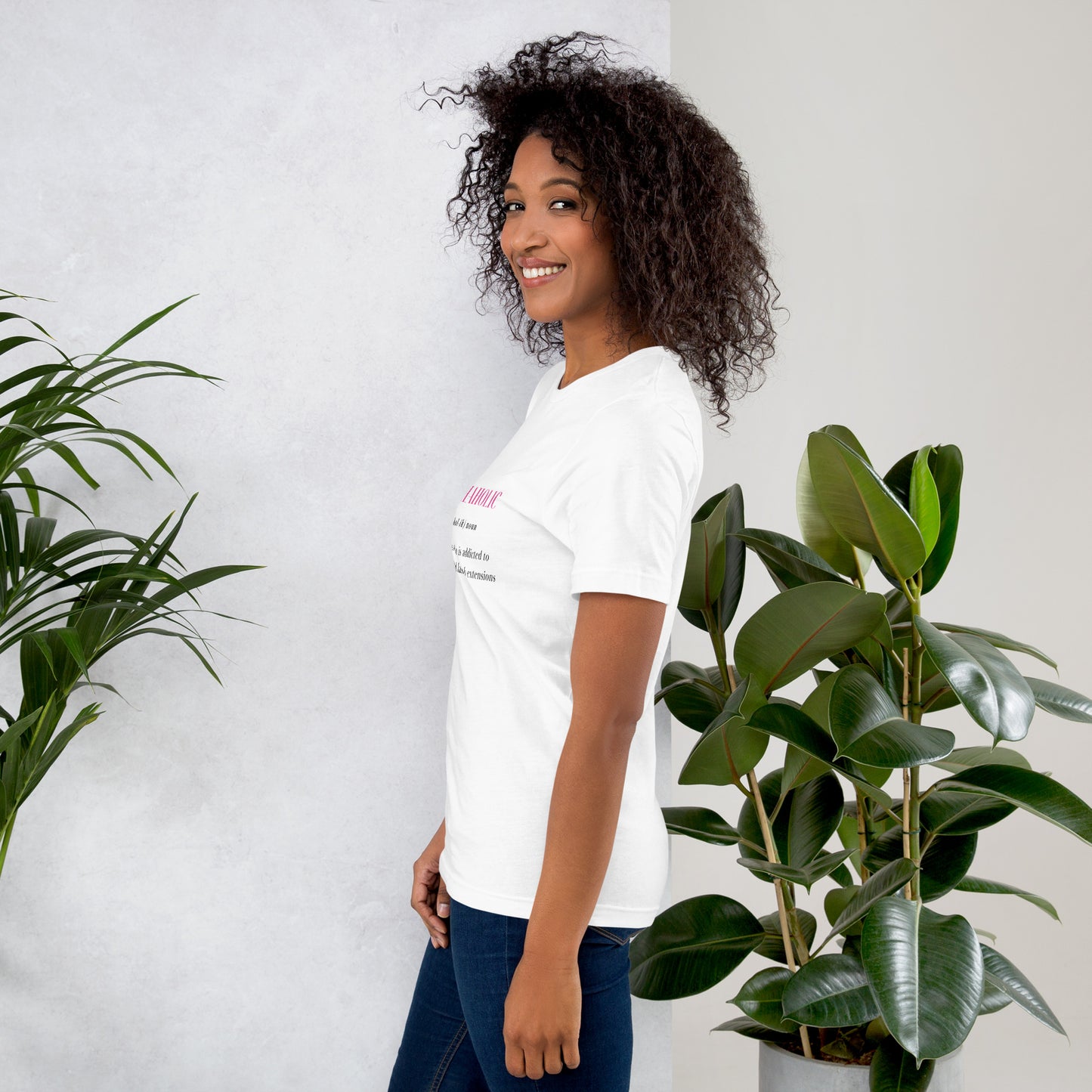 Lashaholic Obsessed Tee in White